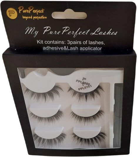 My PurePerfect Magnetic Reusable Eyelashes with Eyeliner and Tweezers (PPL0103)