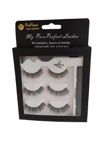 My PurePerfect Magnetic Reusable Eyelashes with Eyeliner and Tweezers (PPL0104)