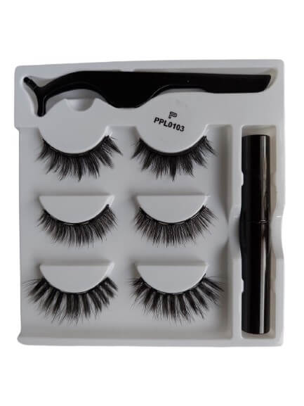 My PurePerfect Magnetic Reusable Eyelashes with Eyeliner and Tweezers (PPL0103) - Image 2