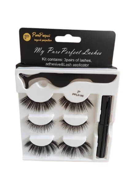 My PurePerfect Magnetic Reusable Eyelashes with Eyeliner and Tweezers (PPL0106) - Image 2
