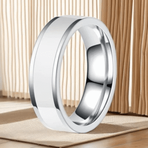 European American Trendy Stainless Steel Punk Niche 18k Plated Titanium Steel Fashionable Unisex Ring with Gift Box